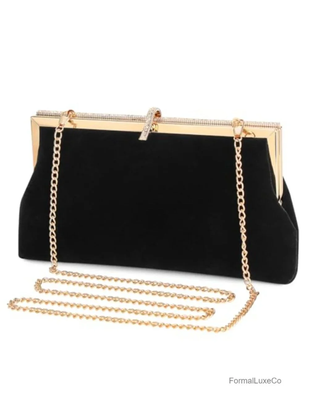 Beaded Clutch Evening Bag Formal Wedding Bridal Prom Party Handbag with Chain